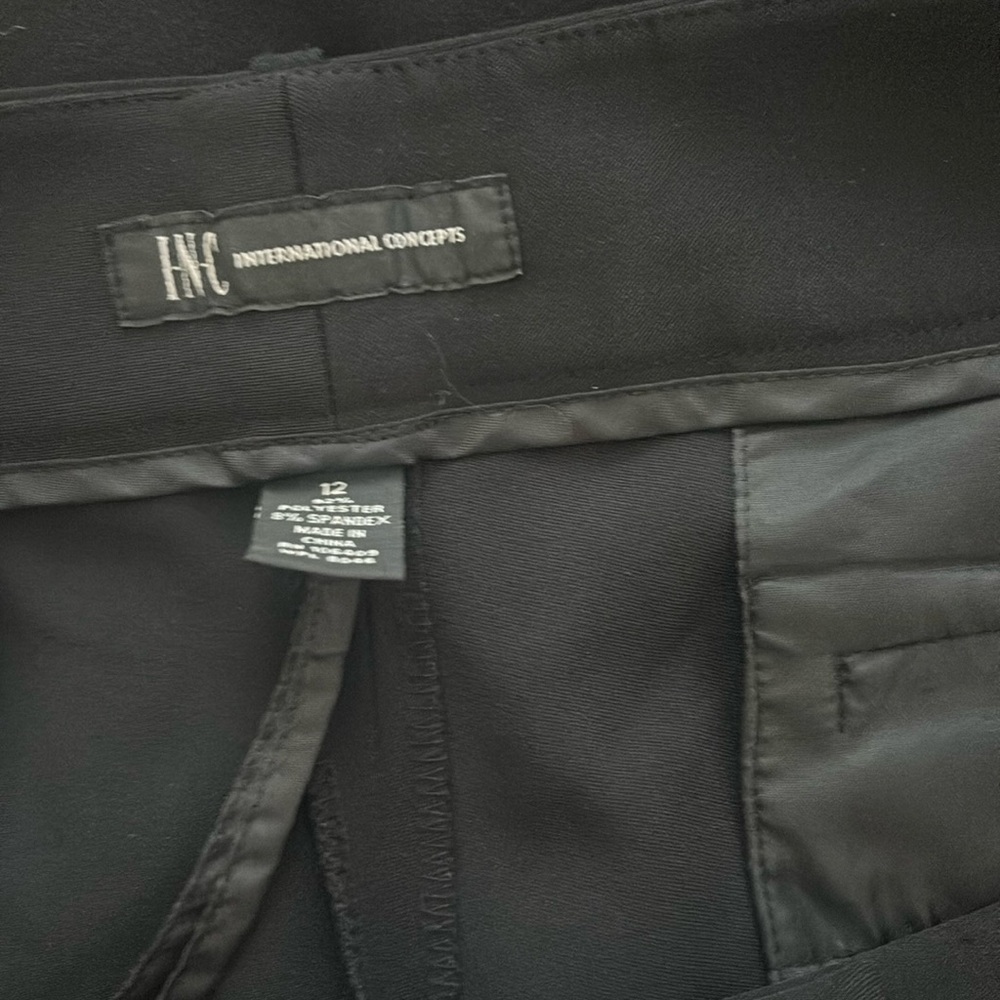 INC Black Pants Stretch Black - Picture 2 of 6